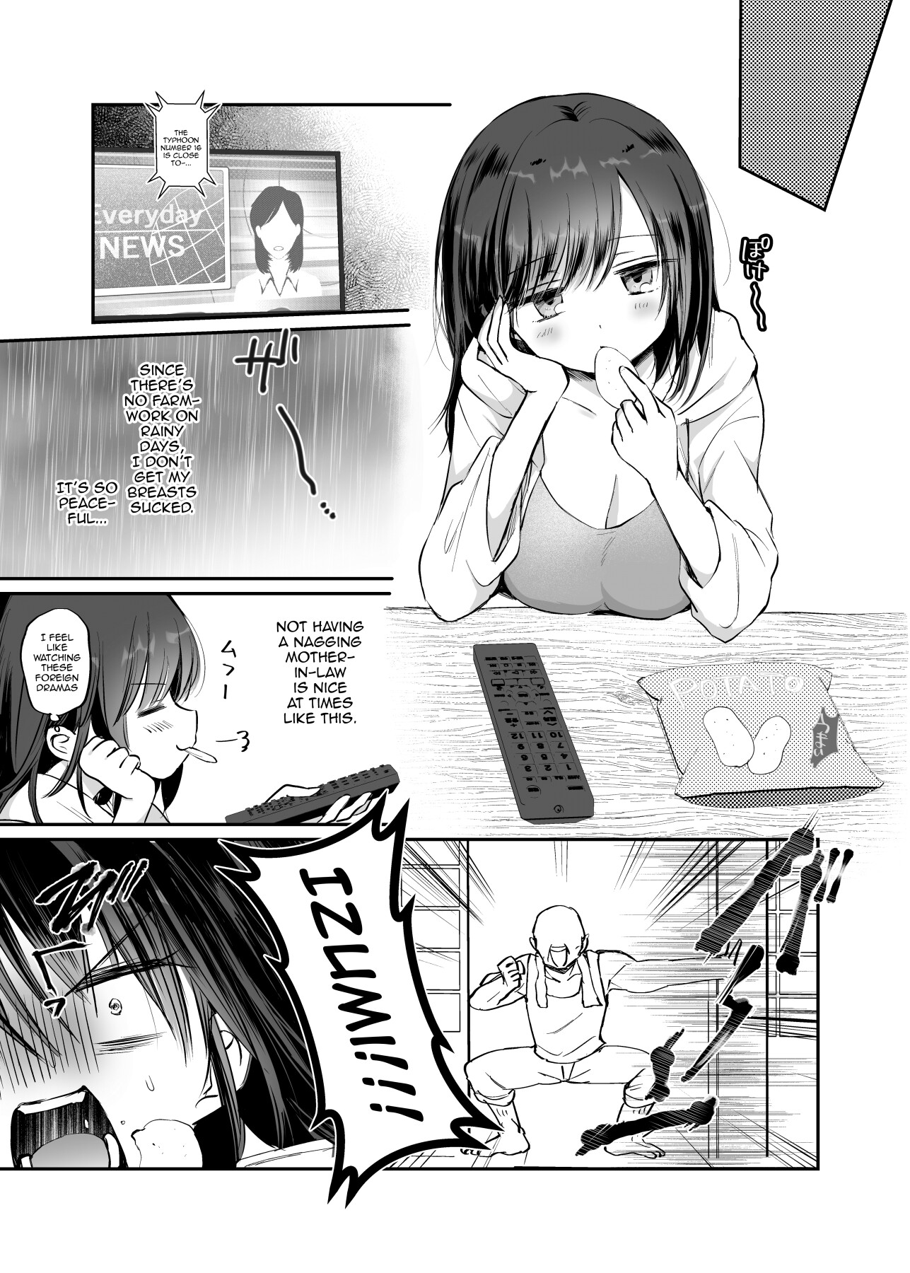 Hentai Manga Comic-Use Your Huge Tits To Rise Up! ~ The Netorare Daily Life In a Farming Village Of A Poor Wife vs A Perverted Father In Law ~-Read-15